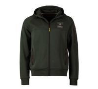 Sweatjacke TOP GUN "TG25007", Herren, Gr. M, grün (olive, grün), Oberstoff: 80% Baumwolle, 15% Polyester, 5% Elasthan, Sweatjacken Sweatjacke (23365565-M) olive, grün