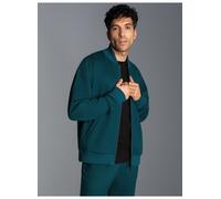Sweatjacke TRIGEMA "TRIGEMA Collegejacke in weicher Sweat-Qualität", Herren, Gr. XXL, blau (saphir), 70% Baumwolle, 30% Polyester, Basic, Sweatjacken Sweatjacke (40946832-XXL)