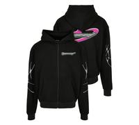 Sweatjacke "Upscale by Mister Tee Herren Speed Logo Zip Jacket", Herren, Gr. L, schwarz, 100% Baumwolle, UPSCALE BY MISTER TEE, unifarben, ohne Ausschnitt, Sweatjacken Sweatjacke (90976552-L) schwarz