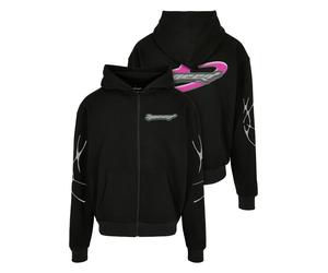 Sweatjacke "Upscale by Mister Tee Herren Speed Logo Zip Jacket", Herren, Gr. L, schwarz, 100% Baumwolle, UPSCALE BY MISTER TEE, unifarben, ohne Ausschnitt, Sweatjacken Sweatjacke (90976552-L) schwarz