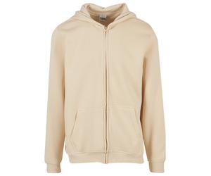 Sweatjacke URBAN CLASSICS "Urban Classics Basic Essential Zip Hoody", Herren, Gr. XXL, sand, 65% Baumwolle, 35% Polyester, unifarben, Sweatjacken Sweatjacke (96595063-XXL) sand