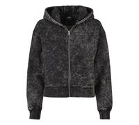 Sweatjacke URBAN CLASSICS "Urban Classics Damen", Damen, Gr. 4XL, schwarz, 70% Baumwolle, 30% Polyester, unifarben, Sweatjacken Sweatjacke (29609566-4XL) schwarz