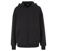 Sweatjacke URBAN CLASSICS "Urban Classics Damen Ladies Cozy Oversized Zip Hoody", Damen, Gr. L, schwarz, 95% Baumwolle, 5% Elasthan, unifarben, Sweatjacken Sweatjacke (49697242-L) schwarz