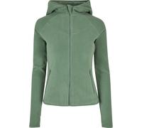 Sweatjacke URBAN CLASSICS "Urban Classics Damen Ladies Polar Fleece Zip Hoody", Damen, Gr. S, salvia, 100% Polyester, unifarben, Sweatjacken Sweatjacke (63096050-S) salvia