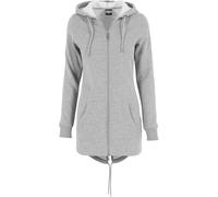 Sweatjacke URBAN CLASSICS "Urban Classics Damen Ladies Sweat", Damen, Gr. M, grau, 63% Baumwolle, 37% Polyester, unifarben, Sweatjacken Sweatjacke (97052659-M) grau