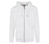 Sweatjacke URBAN CLASSICS "Urban Classics Herren Basic Terry Zip Hoody", Herren, Gr. XL, weiß, 65% Baumwolle, 35% Polyester, unifarben, Sweatjacken Sweatjacke (62285225-XL) weiß