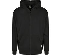 Sweatjacke URBAN CLASSICS "Urban Classics Herren Organic Full Zip Hoodie", Damen, Gr. M, schwarz, 100% Baumwolle (Bio), unifarben, Sweatjacken Sweatjacke (16125017-M) schwarz