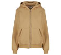 Urban Classics Damen Sweatjacke Bonded Sherpa Zip Hoody XL Beige (unionbeige)