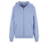 Sweatjacke URBAN CLASSICS "Urban Classics Ladies Fluffy Zip Cardigan", Damen, Gr. M, powderblau, 70% Baumwolle, 30% Polyester, unifarben, Sweatjacken Sweatjacke (54103256-M) powderblau