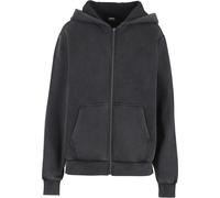 Sweatjacke URBAN CLASSICS "Urban Classics Ladies Vintage Heavy Zip Hoody", Damen, Gr. 3XL, magnet, 70% Baumwolle, 30% Polyester, unifarben, Sweatjacken Sweatjacke (19667061-XXXL) magnet