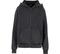 Sweatjacke URBAN CLASSICS "Urban Classics Ladies Vintage Heavy Zip Hoody", Damen, Gr. XL, magnet, 70% Baumwolle, 30% Polyester, unifarben, Sweatjacken Sweatjacke (19667061-XL) magnet