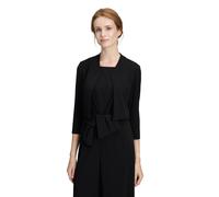 Sweatjacke VERA MONT "Damen figurbetont", Damen, Gr. 36, schwarz, Jersey, Obermaterial: 95% Polyester, 5% Elasthan, schmal normal, V-Ausschnitt, Sweatjacken Sweatjacke, Nahtführung (96331120-36) schwa