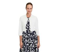 Sweatjacke VERA MONT "Vera Mont Bolero-Jacke figurbetont" Gr. 42, schwarz-weiß (rohweiß) Damen Sweatjacken (67105306-42) rohweiß