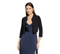 Sweatjacke VERA MONT "Damen figurbetont", Damen, Gr. 48, schwarz, Jersey, Obermaterial: 95% Polyester, 5% Elasthan, schmal normal, V-Ausschnitt, Sweatjacken Sweatjacke, Nahtführung (96331120-48) schwa