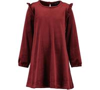 Sweatkleid BLUE SEVEN, Mädchen, Gr. 98, N-Gr, burgund, Sweatware, Obermaterial: 98% Polyester, 2% Elasthan, unifarben, A-Linie kniefrei, Rundhals, mit Gummizug, Kleider Sweatkleid, in samtiger Optik u