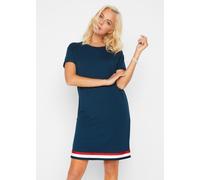 Sweatkleid BONPRIX, Damen, Gr. 44/46 (L), N-Gr, blau (dunkelblau), Jersey, Obermaterial: 60% Viskose, 35% Polyester, 5% Elasthan. Besatz: 100% Polyester, unifarben, lässig geschnitten ca. Mitte Obersc