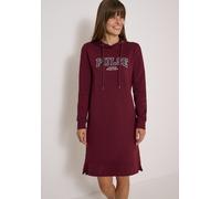 Sweatkleid CECIL, Damen, Gr. L (42), US-Größen, rot (rot wine), Sweatware, 100% Baumwolle, unifarben, normal knielang, ohne Ausschnitt, abgesteppt, Kleider Sweatkleid, aus 100% Baumwolle (62927863-L)