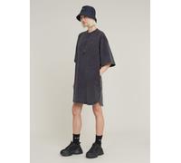 Sweatkleid G-STAR "Balloon Loose Sweater Kleid", Damen, Gr. M, Normalgrößen, dk schwarz marble gd, Obermaterial: 96% Baumwolle, 4% Elasthan, Kleider Sweatkleid (19481711-M) dk schwarz marble gd