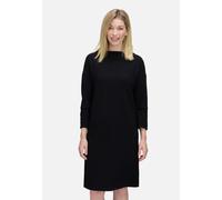 Sweatkleid BETTY BARCLAY "Betty Barclay Damen Sweatkleid mit Stickerei", Damen, Gr. 44, Normalgrößen, schwarz, Obermaterial: 80% Baumwolle, 17% Polyamid, 3% Elasthan., feminin, figurumspielend kurz, K