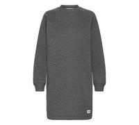 Sweatkleid OXMO "Sweatkleid OXKAREN", Damen, Gr. XS, N-Gr, grau (dunkelgrau melange), Obermaterial: 80% Polyester PES. 20% Baumwolle CO., Kleider Sweatkleid (50397530-XS) dunkelgrau melange