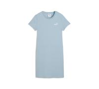 Sweatkleid PUMA "ESS Small No. 1 Logo Slim Kleid Damen", Damen, Gr. L, Normalgrößen, blau (seafoam blau), Obermaterial: 5% Elasthan, 95% Baumwolle. Kragen: 70% Baumwolle, 30% Polyester, slim fit, Rund