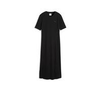 Sweatkleid PUMA "HER Slim Geripptes Kleid Damen", Damen, Gr. S, Normalgrößen, schwarz, Obermaterial: 34% Baumwolle, 4% Elasthan, 62% Polyester. Rippe: 27% Baumwolle, 73% Polyester, slim fit, Kleider S