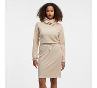 Sweatkleid RAGWEAR "BELITA", Damen, Gr. XXL (44), N-Gr, beige (sand), Sweatware, Obermaterial: 62% Baumwolle, 35% Polyester, 3% Elasthan, unifarben, Kleider Sweatkleid, gerippte Cord Optik (15043741-X