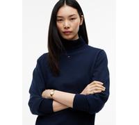 Sweatkleid TOMMY JEANS "TJW ESS TURTLENECK SWEATER DRESS", Damen, Gr. L (42/44), N-Gr, dunkelblau, Jersey, Obermaterial: 100% Baumwolle, unifarben, Rundhals, Bündchen, Kleider Sweatkleid, Baumwolle (2