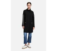 Jackenblazer BETTY BARCLAY "Damen Sweatmantel mit Stehkragen", Damen, Gr. 40, schwarz, Jersey, Obermaterial: 45% Viskose, 37% Polyester, 10% Modal, 8% Elasthan., gerade lang, Blazer (43511753-40) schw