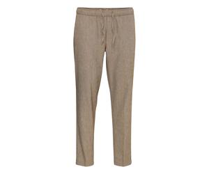 Sweatpants CASUAL FRIDAY "Sweatpants CGPilou", Herren, Gr. L/30, Länge 30, braun (kangaroo melange length 30), Obermaterial: 35% Polyester Pol. recyc.. 22% Baumwolle CO. 22% Leinen LI. 19% Viskose CV.