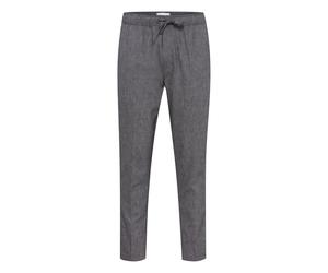 Sweatpants CASUAL FRIDAY "Sweatpants CGPilou", Herren, Gr. L, Länge 32, blau (schwarz navy melange), Obermaterial: 35% Polyester Pol. recyc.. 22% Baumwolle CO. 22% Leinen LI. 19% Viskose CV. 2% Elasth
