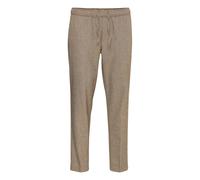Sweatpants CASUAL FRIDAY "Sweatpants CGPilou", Herren, Gr. L, Länge 32, braun (kangaroo melange), Obermaterial: 35% Polyester Pol. recyc.. 22% Baumwolle CO. 22% Leinen LI. 19% Viskose CV. 2% Elasthan 