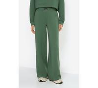 Sweatpants LSCN BY LASCANA, Damen, Gr. 36/38, N-Gr, oliv, Sweatware, Obermaterial: 60% Baumwolle, 40% Polyester, unifarben, bequem, Hosen, extra weiche Sweatware (55458931-36) oliv