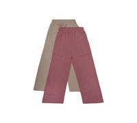 Sweatpants MINYMO "Sweatpants MISweat 2 Pack", Mädchen, Gr. 104, N-Gr, rot (apple butter), Obermaterial: 60% Baumwolle CO. 40% Polyester PES., Hosen (12741063-104) apple butter