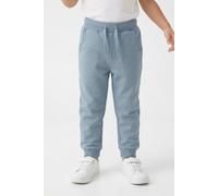 Sweatpants NAME IT "NMNSELI SWE PANT BRU NOOS", Mädchen, Gr. 110, N-Gr, blau (dusty blau), Jersey, Obermaterial: 60% Baumwolle, 40% Polyester, unifarben, regular fit normal, Hosen (23878966-110) dusty
