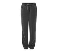 Sweatpants PIECES "PCCHILLI HW WASHED SWEAT PANTS NOOS BC", Damen, Gr. S (36), N-Gr, schwarz (schwarz detail:washed), Sweatware, Obermaterial: 50% Baumwolle, 50% Polyester, unifarben, modisch, normal,