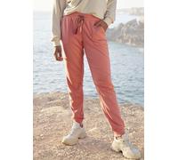 Sweatpants VIVANCE, Damen, Gr. 44/46, N-Gr, rosa (altrosa), Sweatware, Obermaterial: 60% Baumwolle, 40% Polyester, unifarben, lässig geschnitten lang, Hosen, Relaxhose, Loungehose mit aufgesetzten Tas