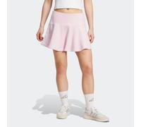 Sweatrock ADIDAS SPORTSWEAR "SEASONAL ESSENTIALS 3-STREIFEN", Damen, Gr. S, pink (clear pink, weiß), Obermaterial: 68% Baumwolle, 32% Polyester, Röcke, schmaler Schnitt, aus Baumwolle und Polyester, s