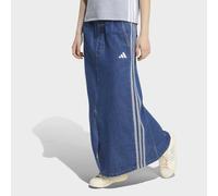 Sweatrock ADIDAS SPORTSWEAR "STADIUM WASHED DENIM LOOSE FIT SKIRT", Damen, Gr. XXL, blau (preloved ink), Obermaterial: 100% Baumwolle, Röcke, für Erwachsene, sportlicher Charakter, aus Baumwolle, läss