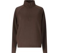 Sweatshirt ATHLECIA "Franye", Damen, Gr. 42, braun, 42% Viskose, 5% Elasthan, 53% Polyester, unifarben, normal, ohne Ausschnitt, Sweatshirts Sweatshirt, mit hohem Kragen mit Reißverschluss (84473359-4