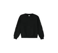 Oversize-Sweatshirt mit Print auf Ärmeln und Rücken 134/140 schwarz 2169186.9999.134_140