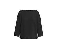 Jacquard-Sweatshirt mit 3/4-Ärmeln und U-Boot-Ausschnitt 36 schwarz 2171937.9999.36