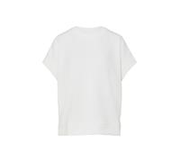 Sweater S.OLIVER, Damen, Gr. 38, weiß, Sweatware, Obermaterial: 47% Modal, 41% Polyester, 12% Elasthan, unifarben, lässig geschnitten hüftbedeckend, Rundhals, Bündchen, Sweatshirts Sweater, Halbarm-Sw