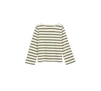 Leichtes Sweatshirt mit Streifen 38 olive|creme 2188145.79G2.38