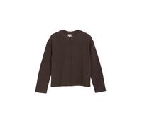 s.Oliver Red Label Sweatshirt angeraute Sweatware Baumwoll-Mix 50/50 Relaxed Fit Damen 44 braun