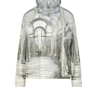 monari - Rollkragen-Sweatshirt mit Gallery-Print sage gemustert - Gr. - 46