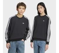 Adidas Originals Jungen Sweatshirt Junior 3 Stripe Crew Schwarz 9-10 Anni