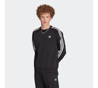 Sweatshirt ADIDAS ORIGINALS "ADICOLOR CLASSICS 3-STREIFEN", Herren, Gr. 3XL, schwarz, Obermaterial: 70% Baumwolle, 30% Polyester, gestreift, Rundhals, angesetztes Bündchen, Sweatshirts Sweatshirt (880