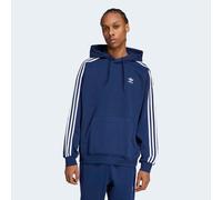 Sweatshirt ADIDAS ORIGINALS "BAGGY HOODIE", Jungen, Gr. L, blau (night indigo, weiß), Obermaterial: 70% Baumwolle, 30% Polyester, Rundhals, Sweatshirts Sweatshirt (55115139-L) night indigo, weiß