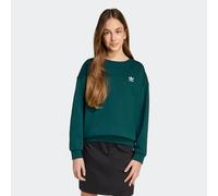 Sweatshirt ADIDAS ORIGINALS "BOYFRIEND MIT RUNDHALSAUSSCHNITT", Mädchen, Gr. 134, grün (aurora ivy), Obermaterial: 70% Baumwolle, 30% Polyester, Rundhals, angesetztes Bündchen, Sweatshirts Sweatshirt 